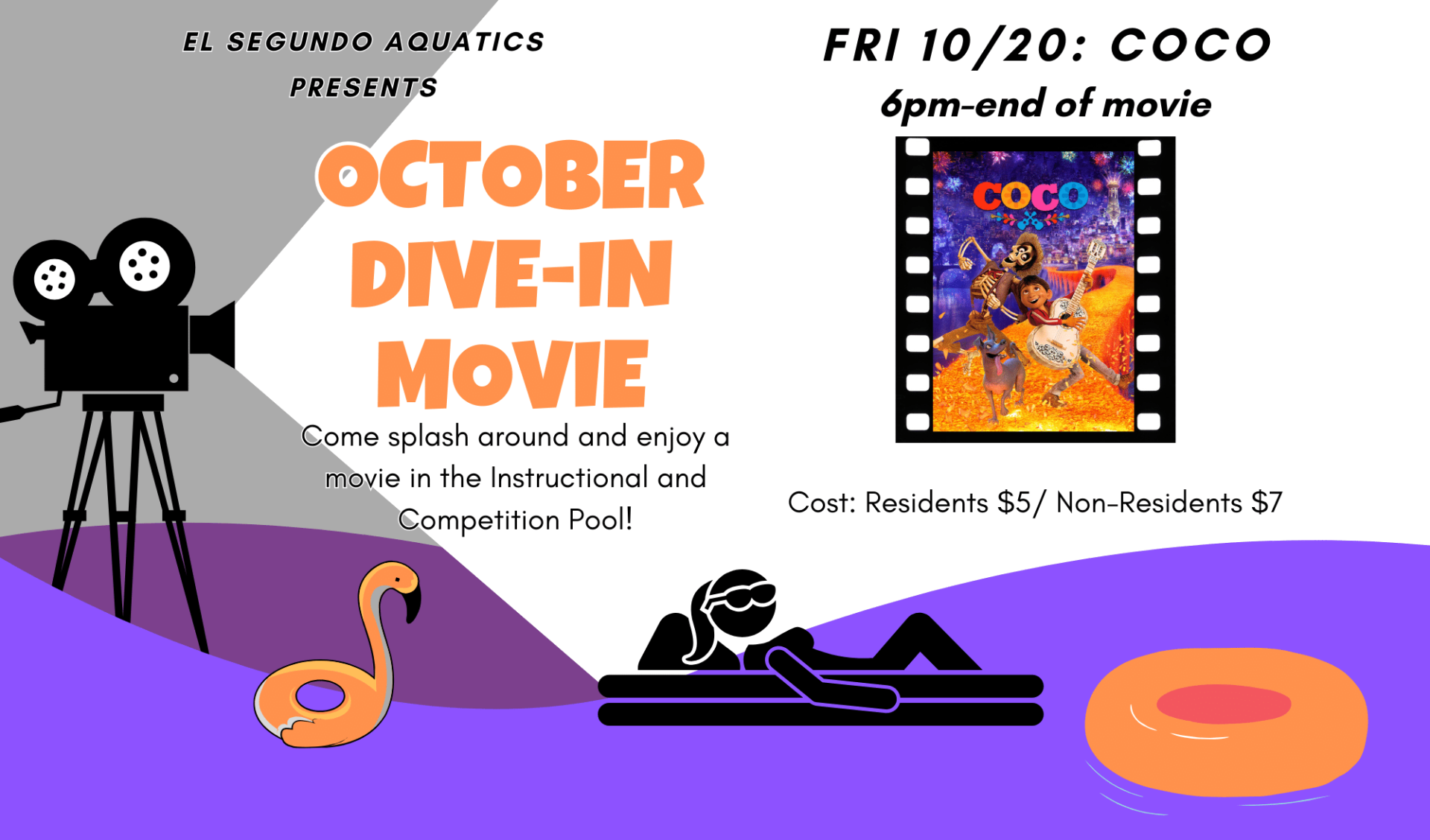 October Dive-In Movie Flyer