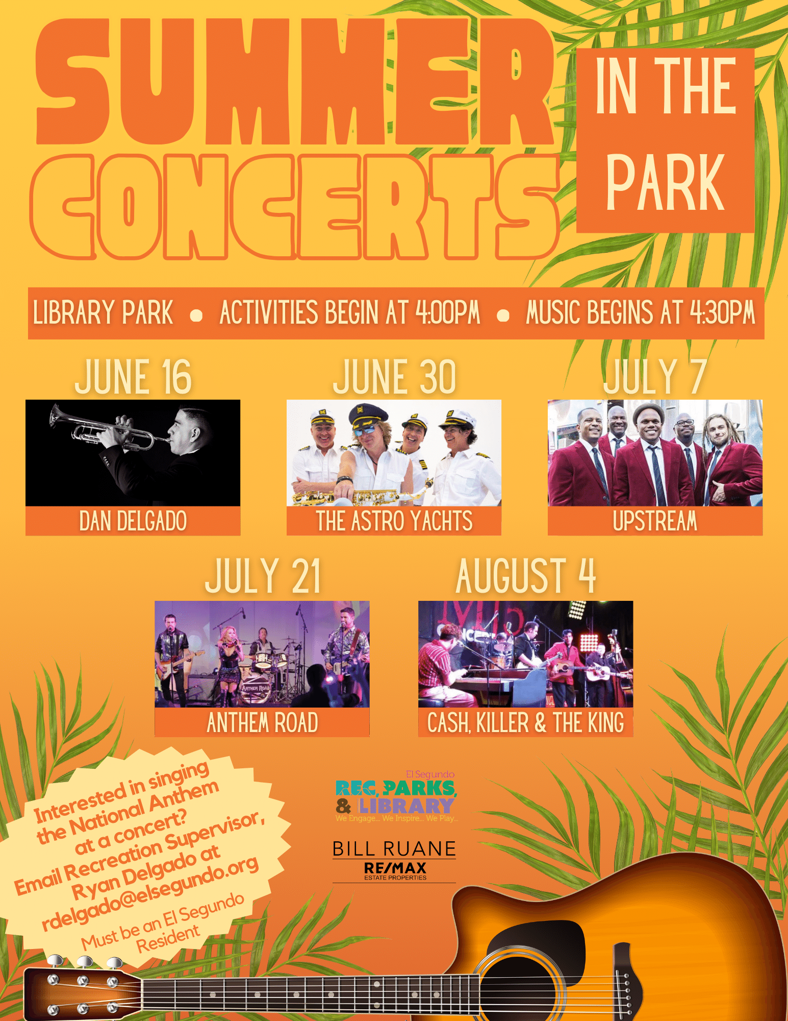 Summer Concerts in the Park Flyer 2024