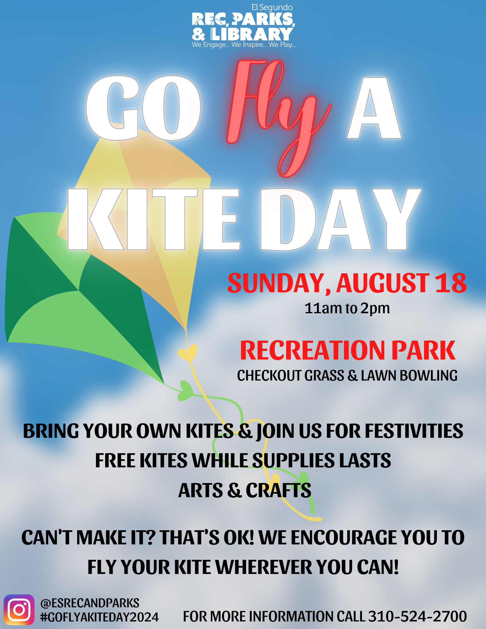 Go Fly A Kite Day Flyer 2024